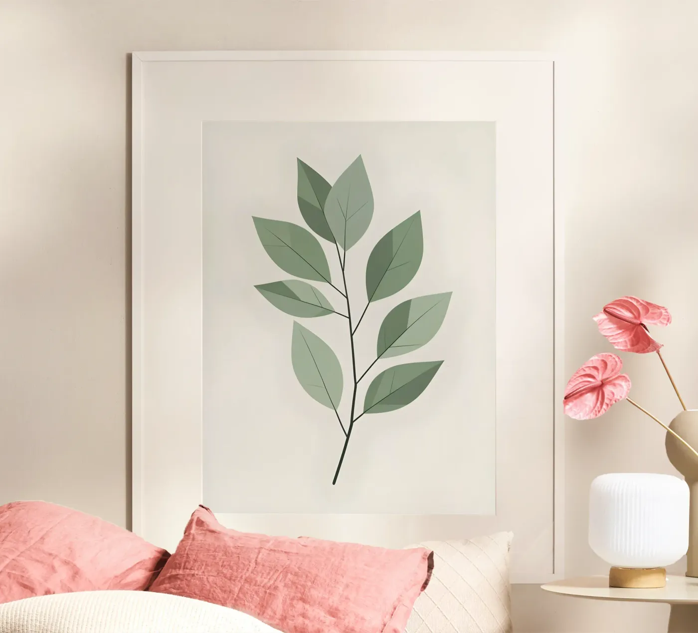 vector leaf poster van botanical shop