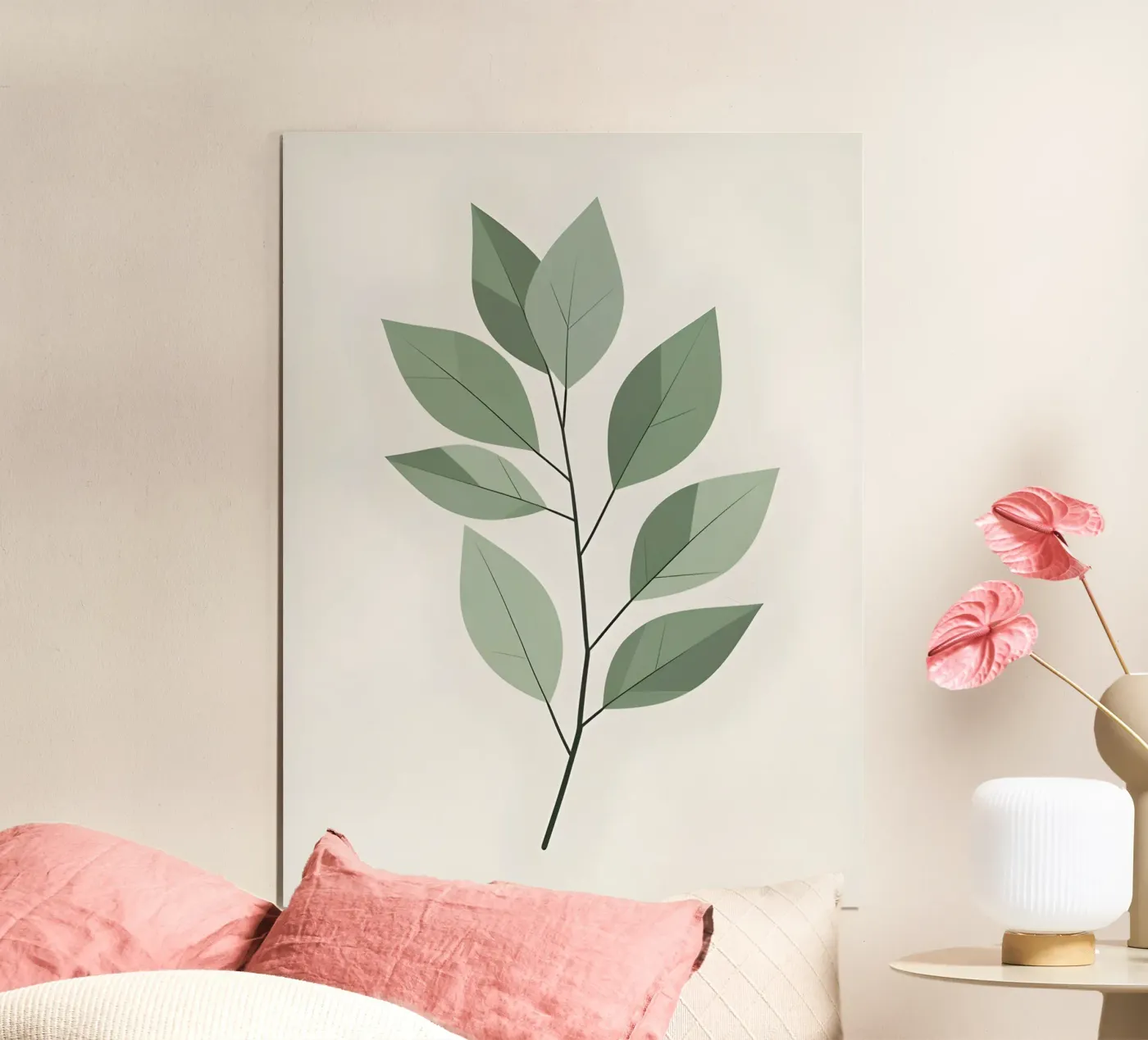 vector leaf poster van botanical shop