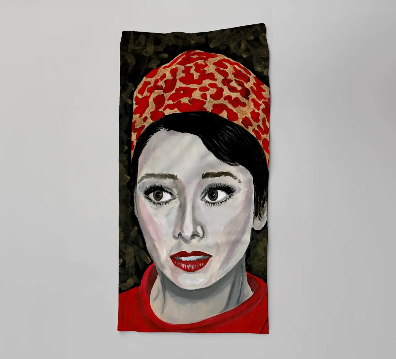 Audrey Hepburn in rosso asciugamano da bagno da Interior Edit & House Staging