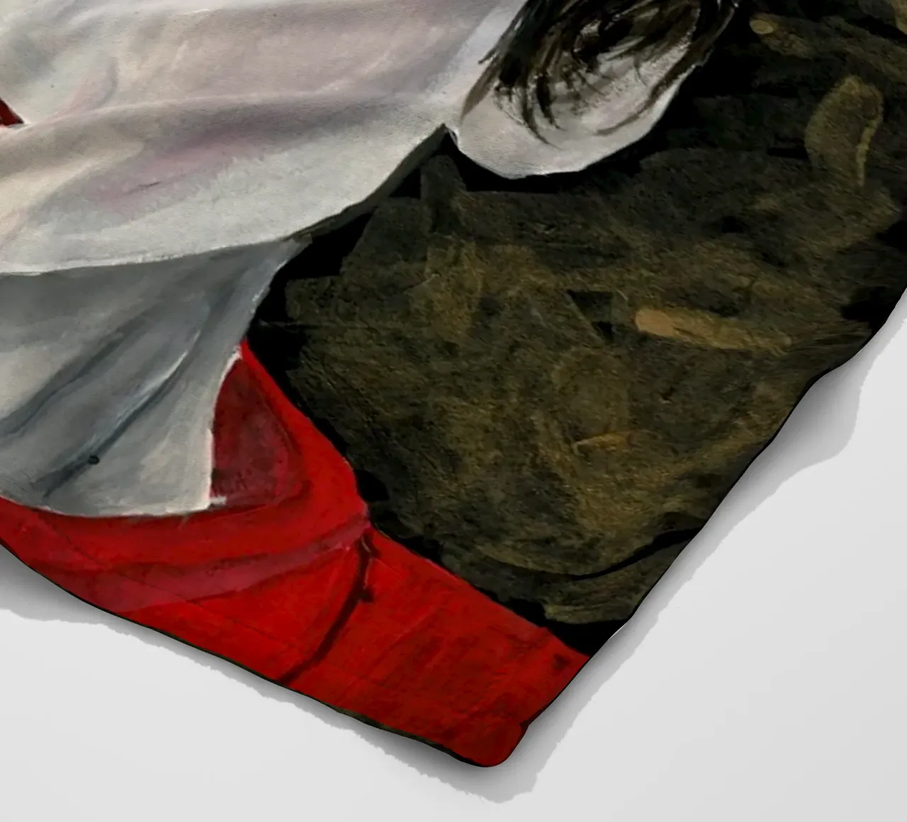 Audrey Hepburn in rosso coperta in pile da Interior Edit & House Staging