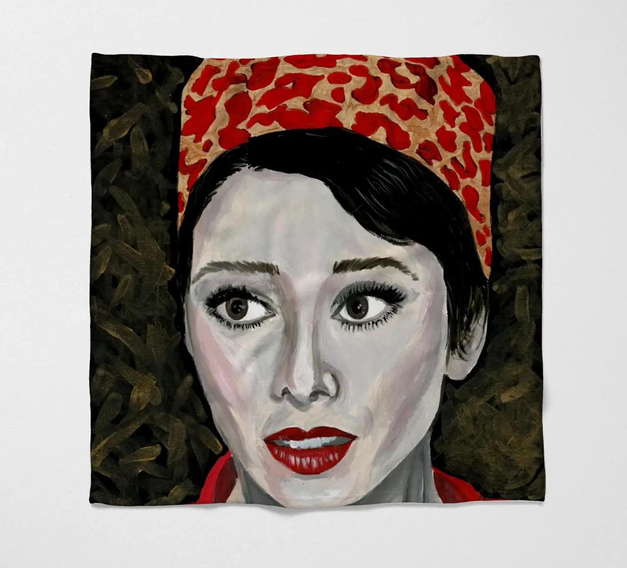 Audrey Hepburn in rosso coperta in pile da Interior Edit & House Staging