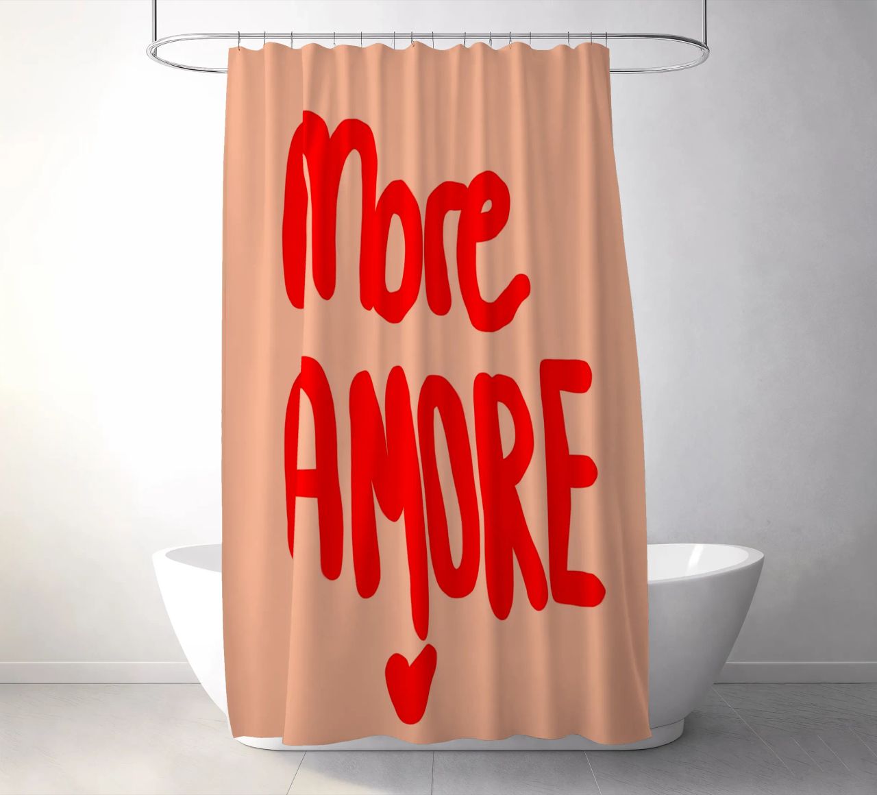more amore Duschvorhang von Hej Ibiza by Ute Arnold