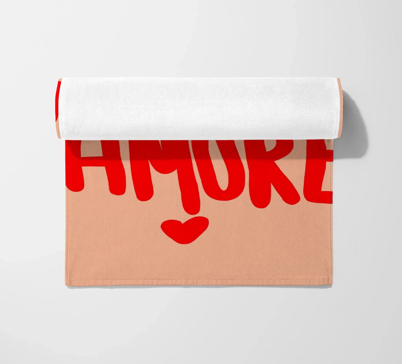 more amore beach towel by Hej Ibiza by Ute Arnold