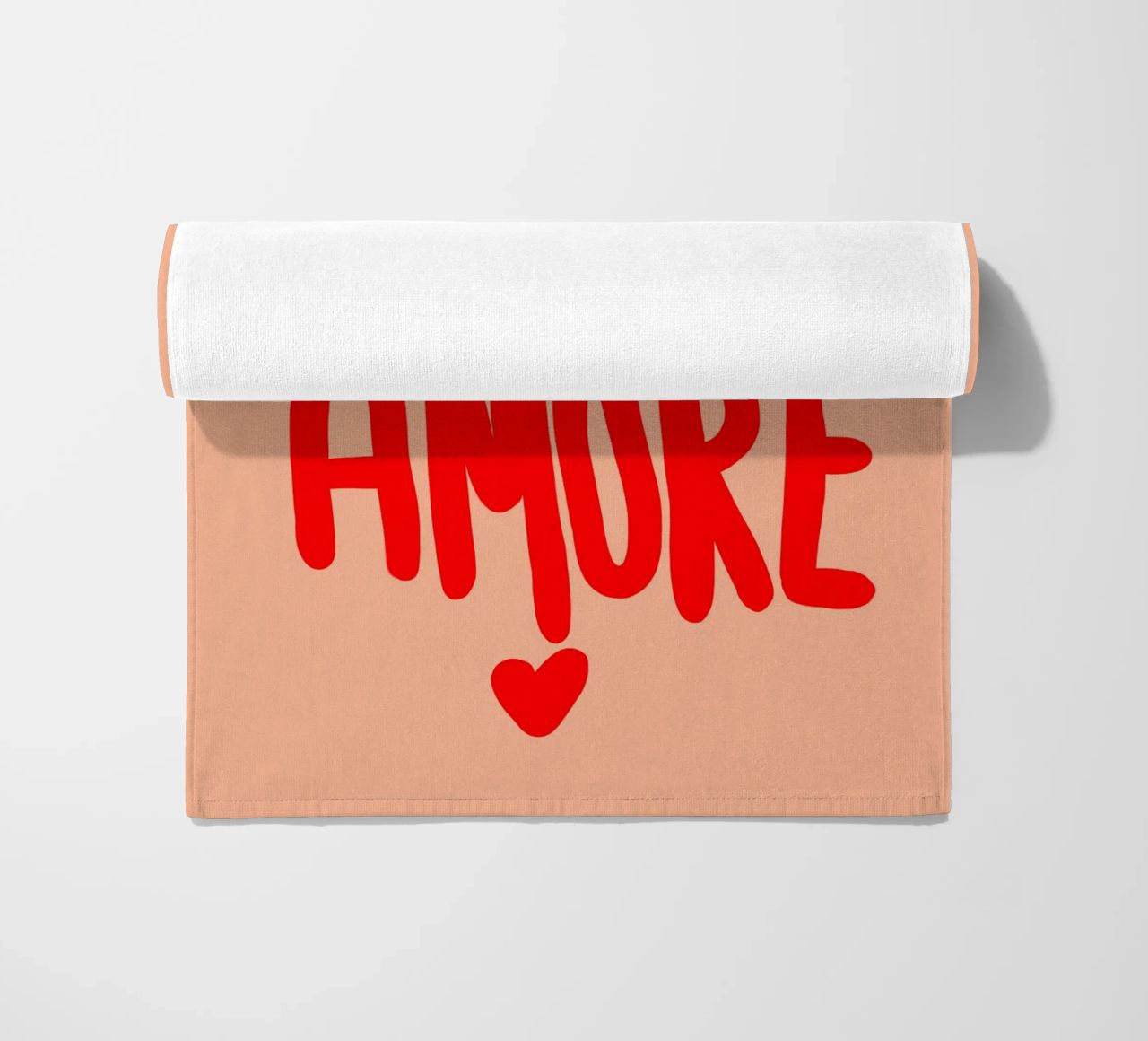 more amore beach towel by Hej Ibiza by Ute Arnold