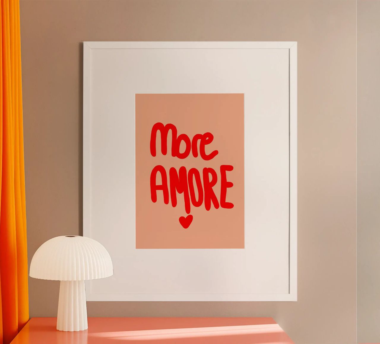 more amore Poster von Hej Ibiza by Ute Arnold