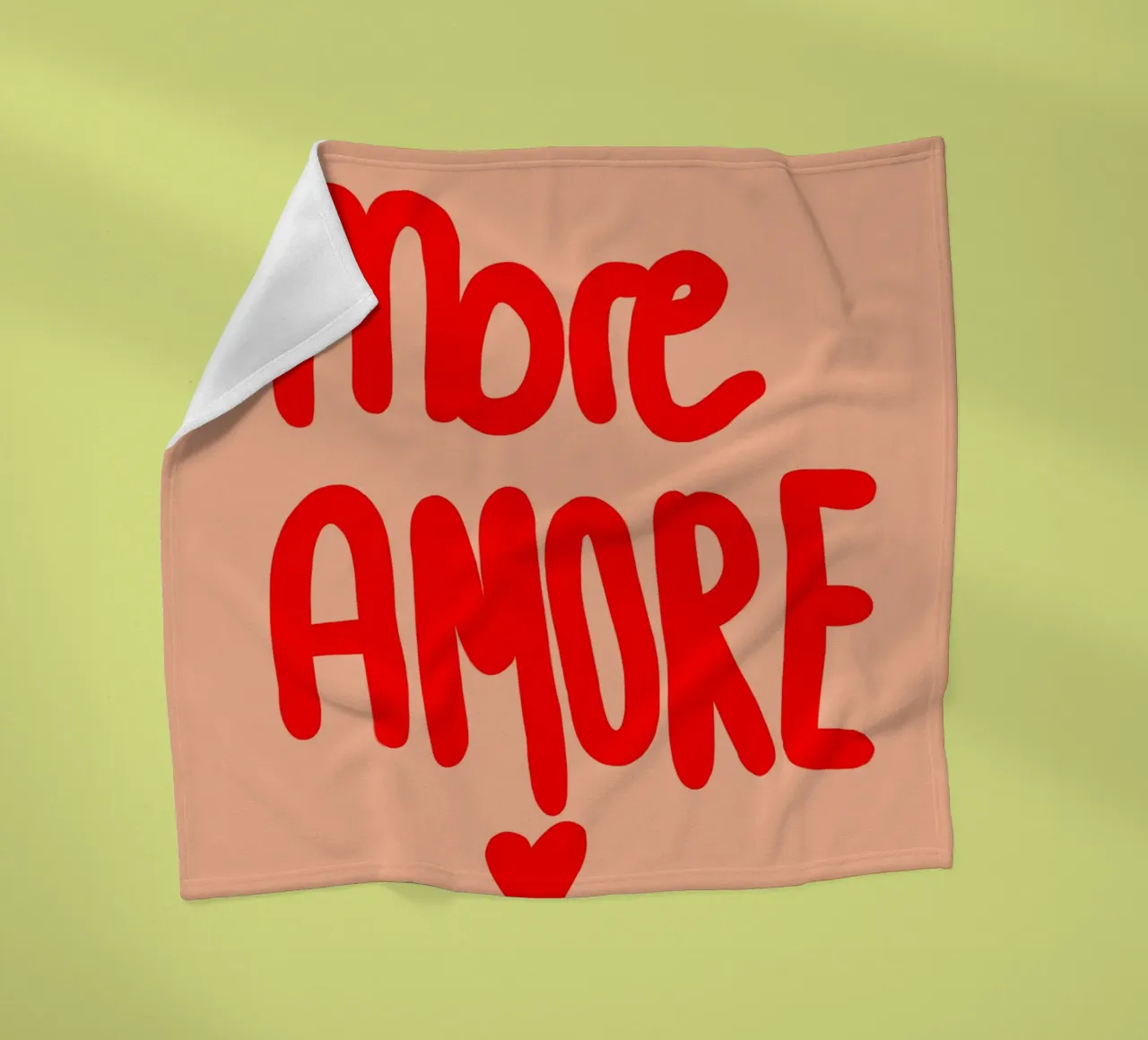 more amore coperta in pile da Hej Ibiza by Ute Arnold