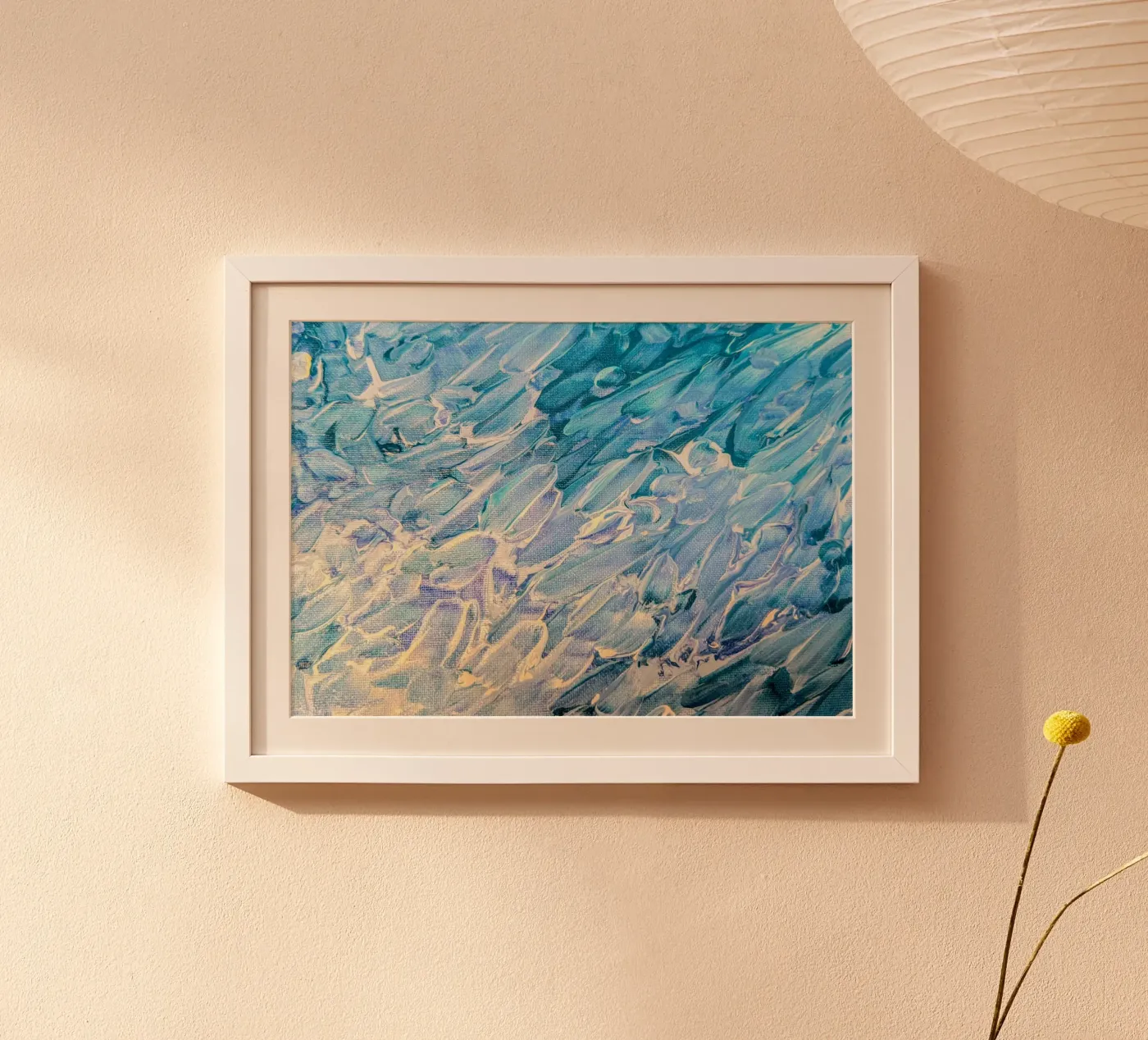 Ocean Brushstrokes poster da Pia