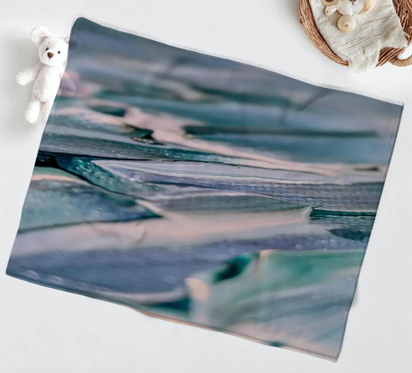 Ocean Texture Fleecedecke von Pia