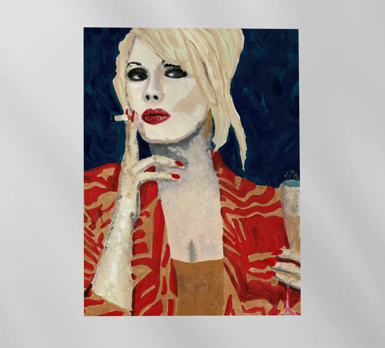 Patsy in blu Aia pellicola backlit da Interior Edit & House Staging