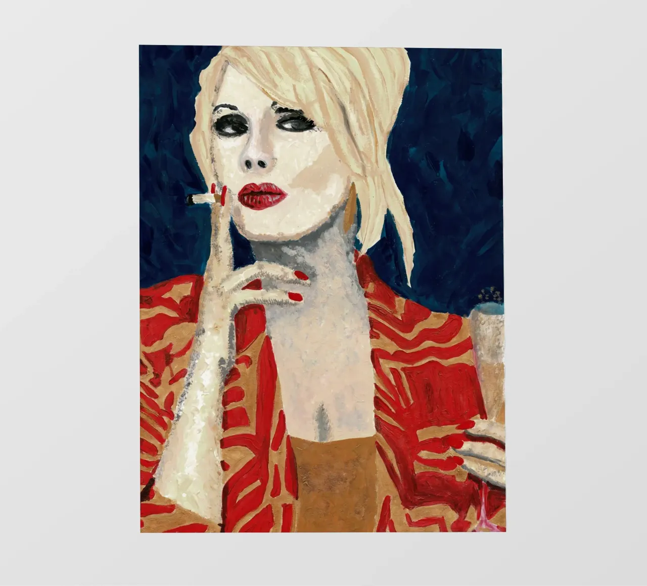 Patsy in blu Aia pellicola backlit da Interior Edit & House Staging