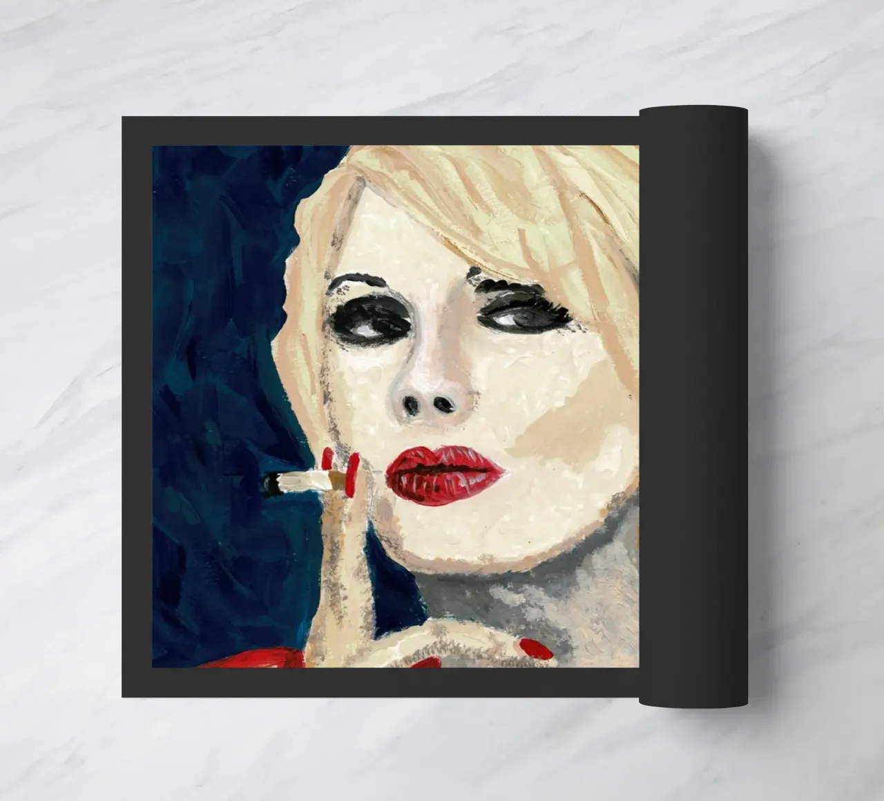 Patsy in Haags Blauw deurmat van Interior Edit & House Staging