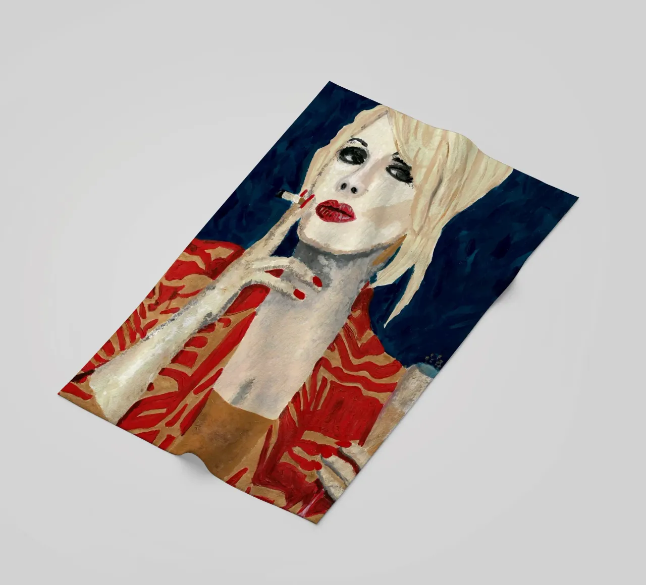 Patsy in blu Aia telo mare da Interior Edit & House Staging