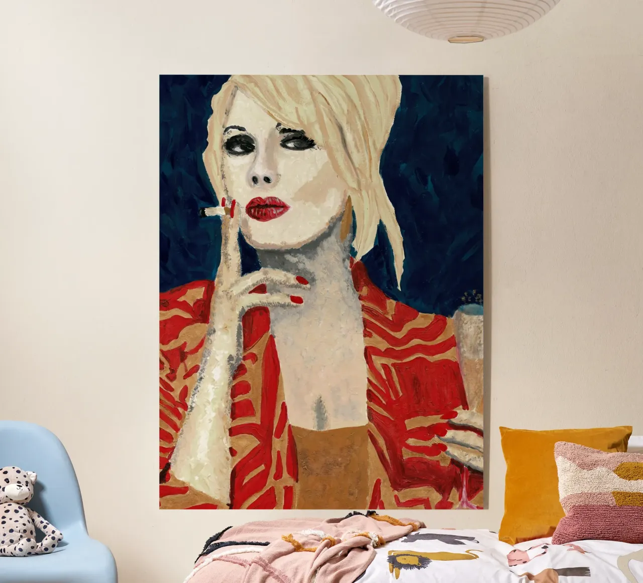 Patsy in blu Aia plexiglass da Interior Edit & House Staging