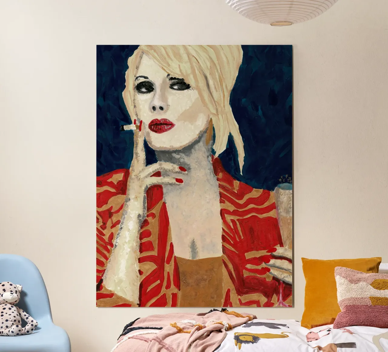 Patsy in blu Aia poster da Interior Edit & House Staging