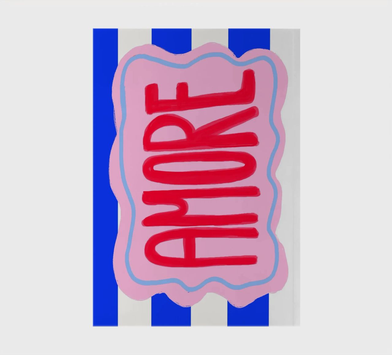 Amore stripes notebook by Hej Ibiza by Ute Arnold