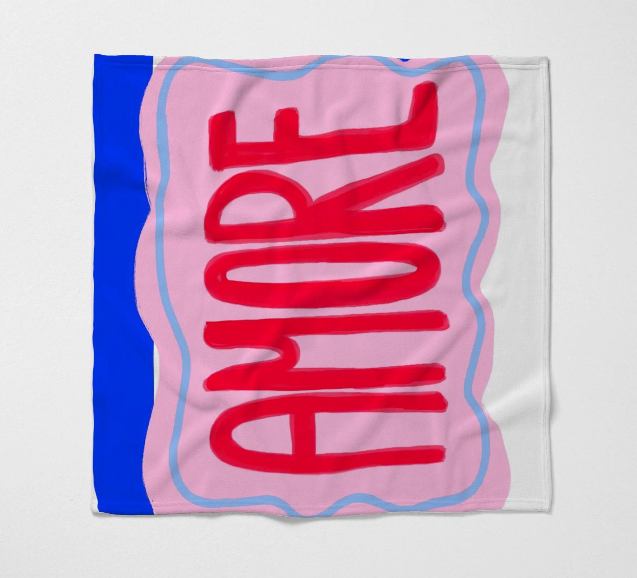 Amore stripes fleecedeken van Hej Ibiza by Ute Arnold