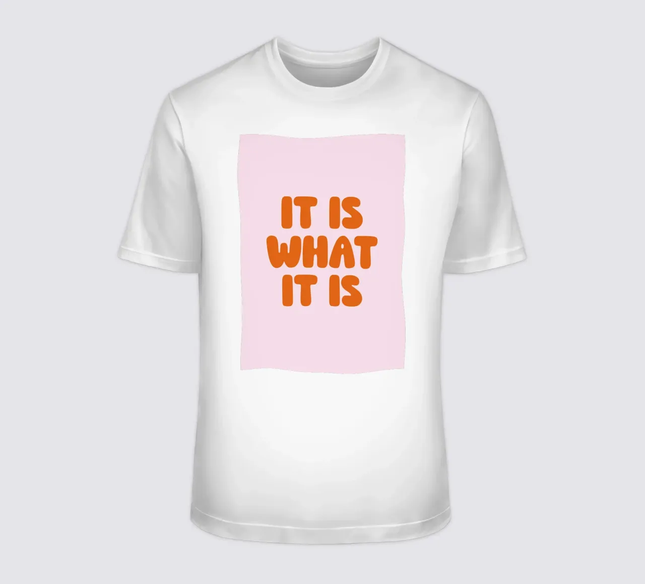 It Is What It Is, Minimal Quote, Modern Typography t-shirt da EverLuvv Studio