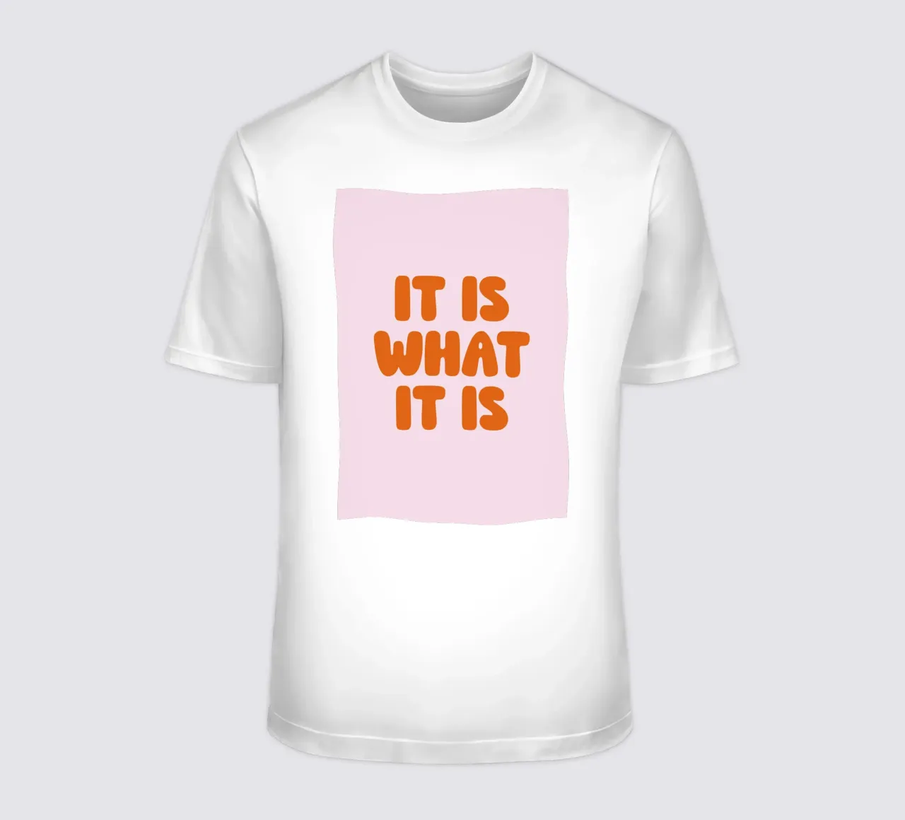 It Is What It Is, Minimal Quote, Modern Typography t-shirt da EverLuvv Studio