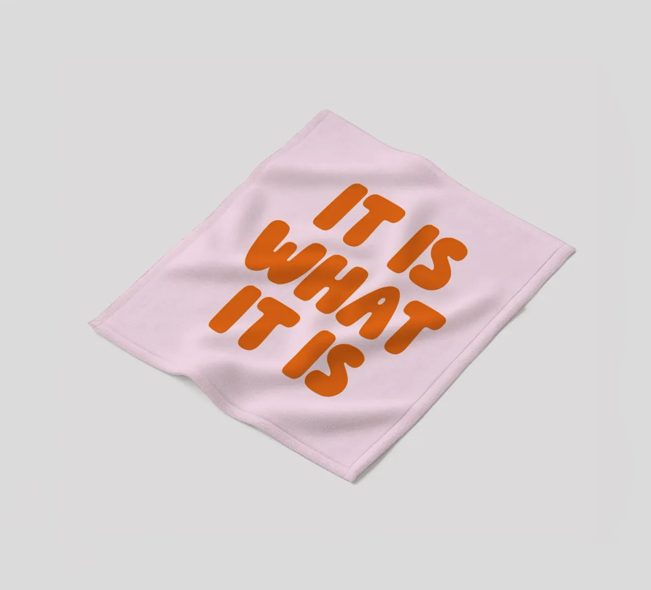 It Is What It Is, Minimal Quote, Modern Typography coperta in pile da EverLuvv Studio