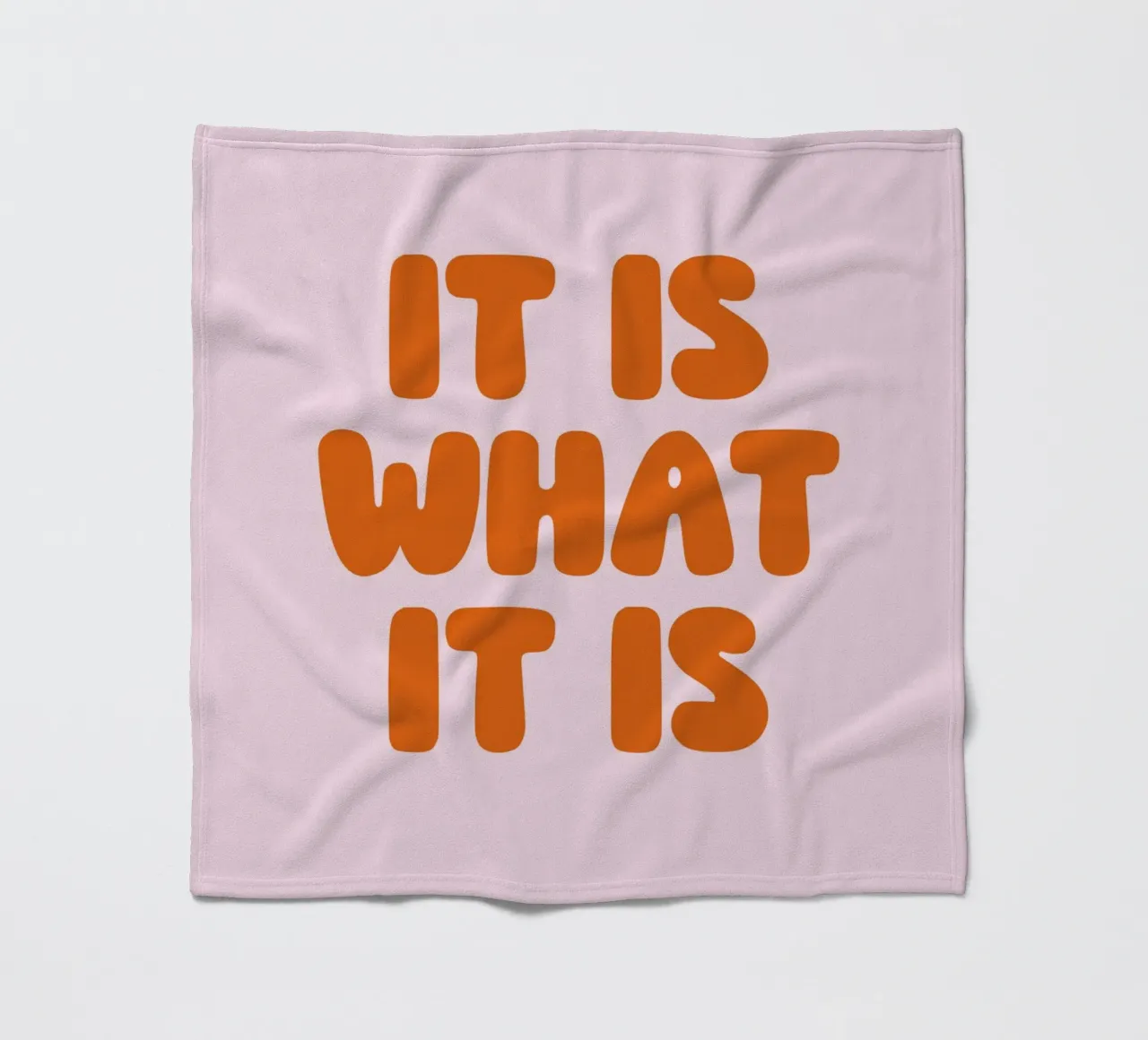 It Is What It Is, Minimal Quote, Modern Typography coperta in pile da EverLuvv Studio