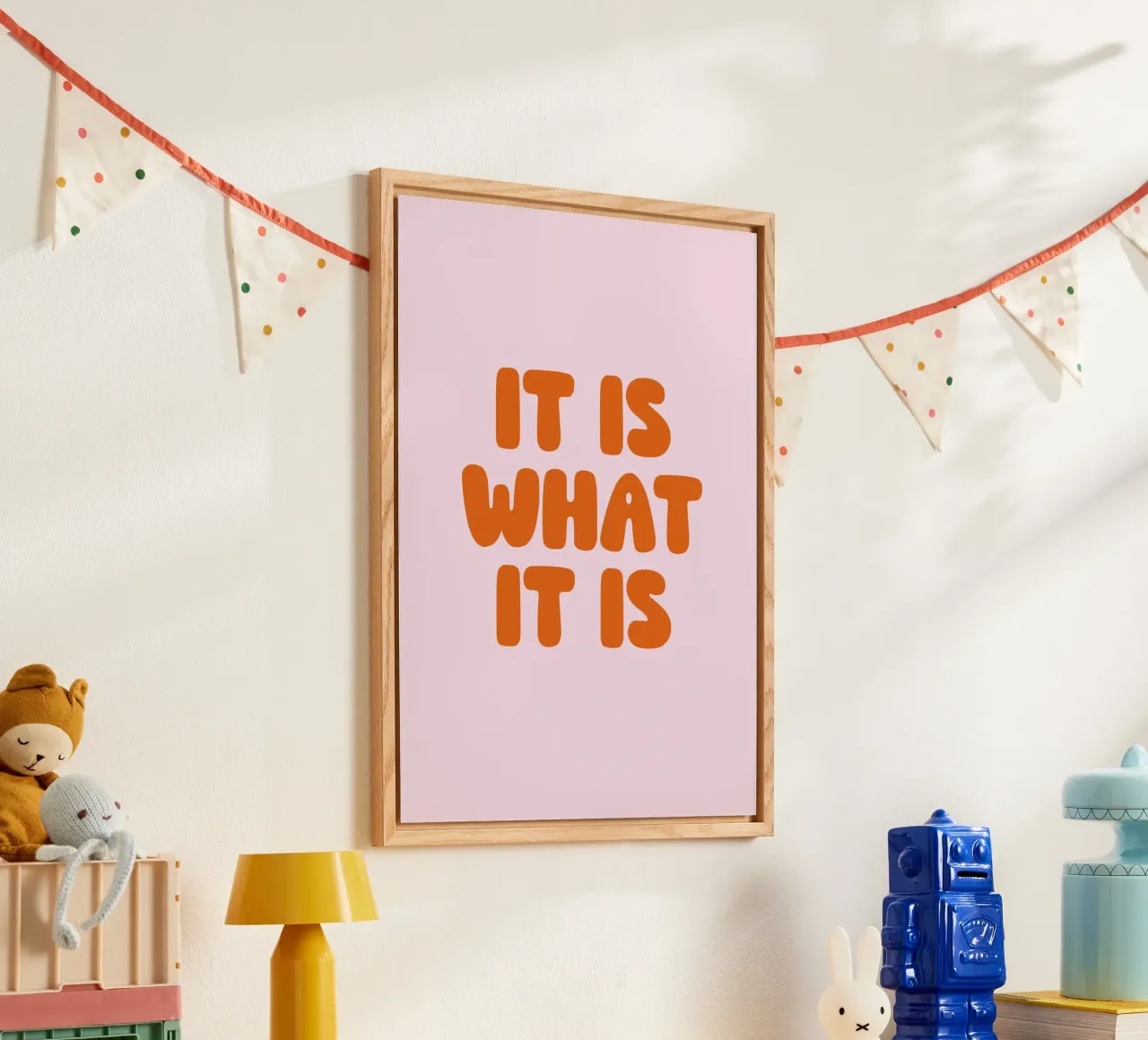 It Is What It Is, Minimal Quote, Modern Typography plexiglass da EverLuvv Studio