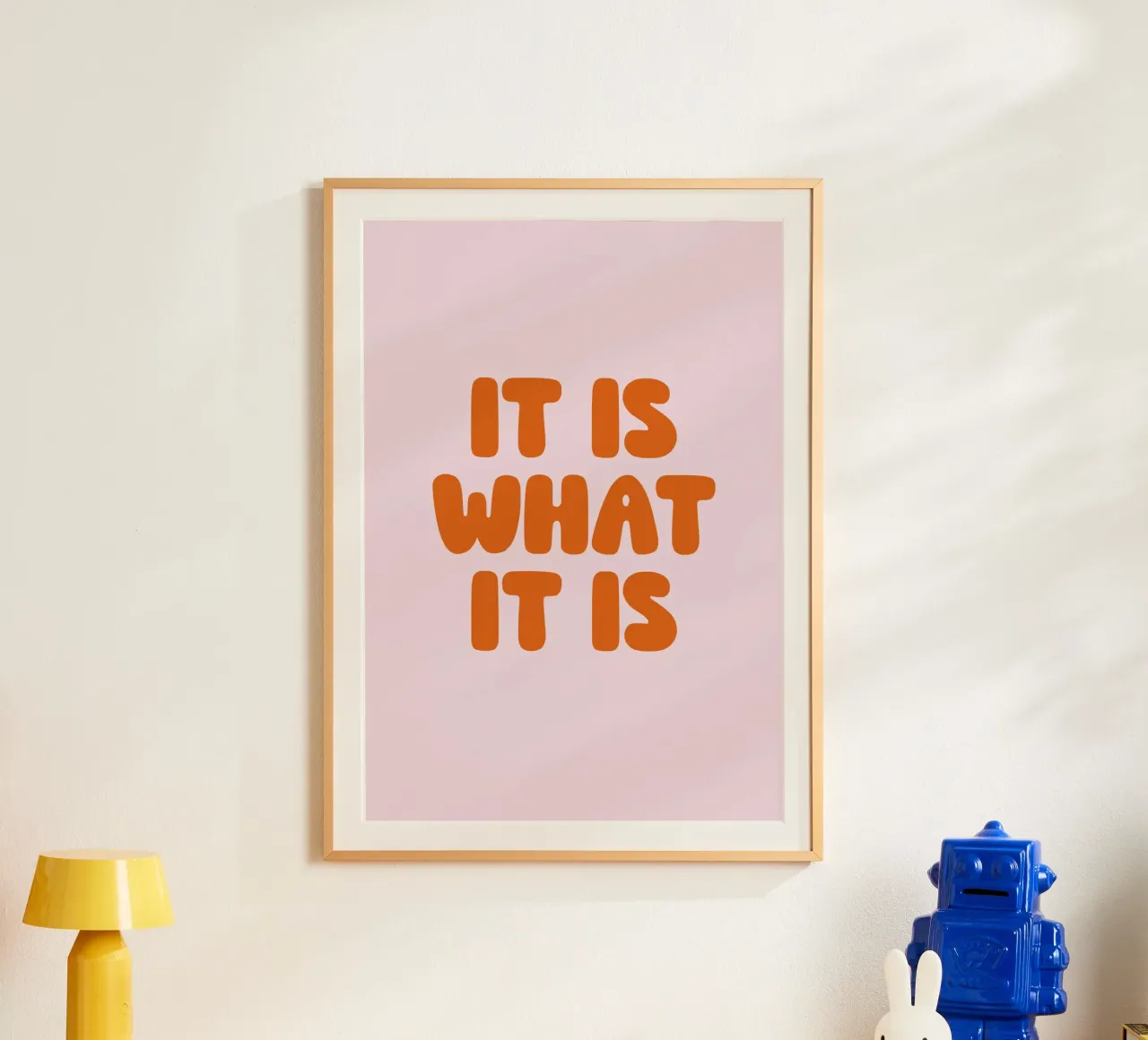 It Is What It Is, Minimal Quote, Modern Typography carta hahnemühle da EverLuvv Studio