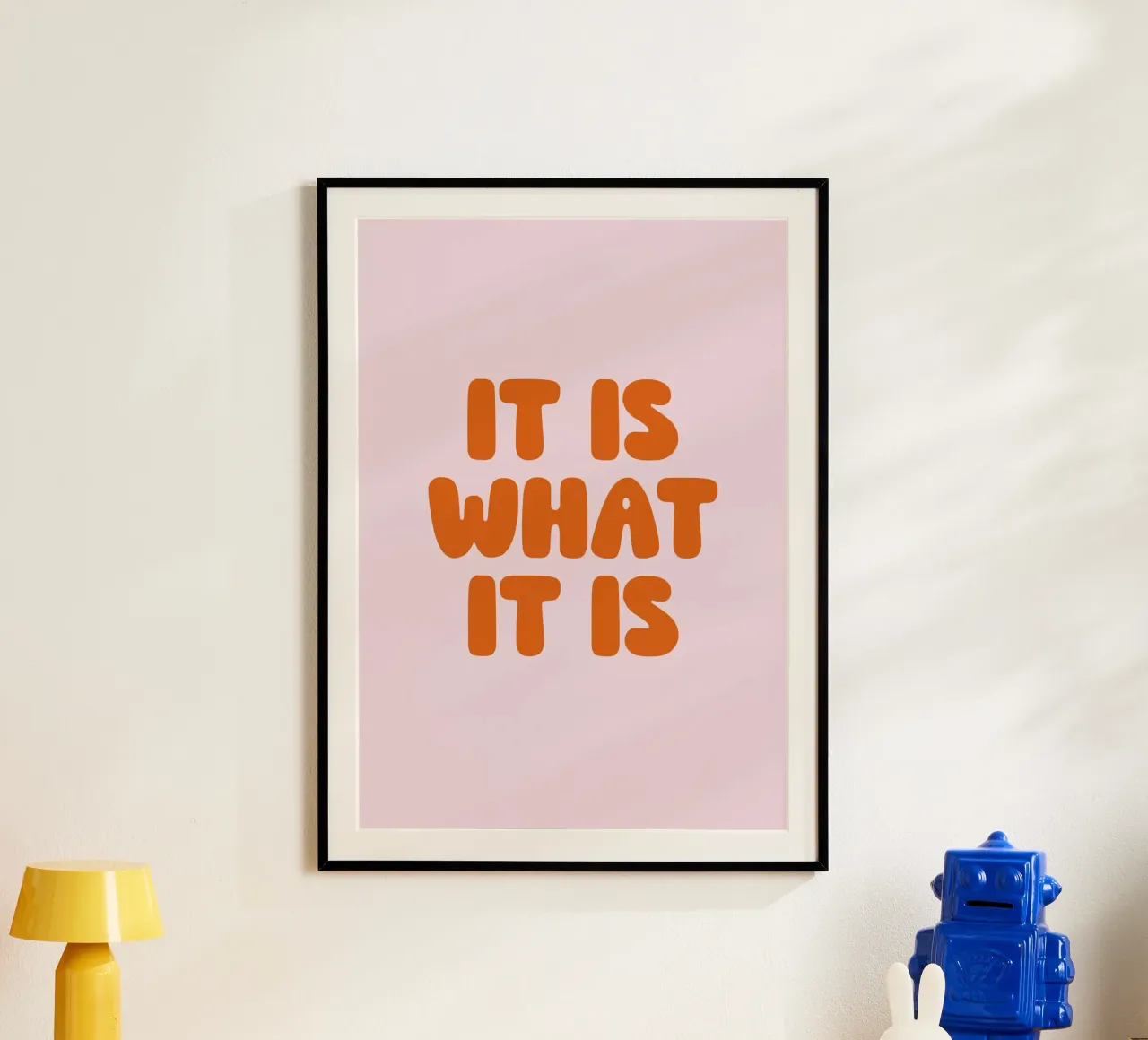 It Is What It Is, Minimal Quote, Modern Typography carta hahnemühle da EverLuvv Studio