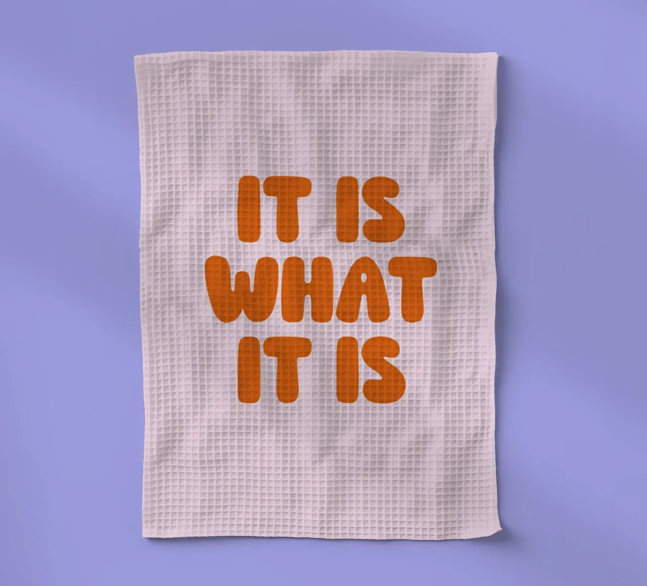 It Is What It Is, Minimal Quote, Modern Typography torchon de EverLuvv Studio