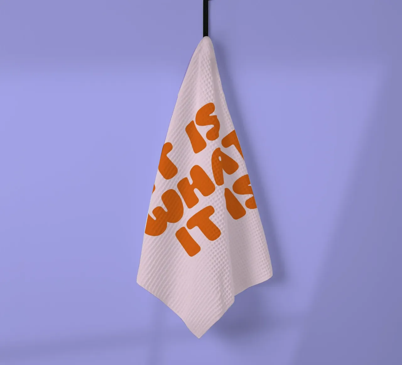 It Is What It Is, Minimal Quote, Modern Typography torchon de EverLuvv Studio