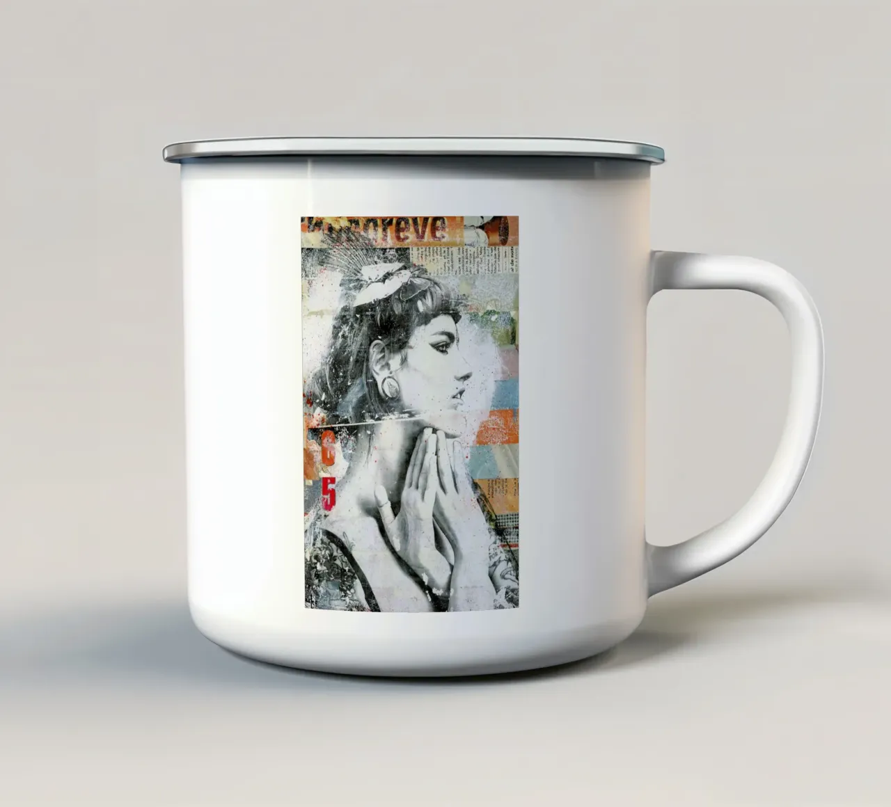 Ces belles mains taza de esmalte de Tameo