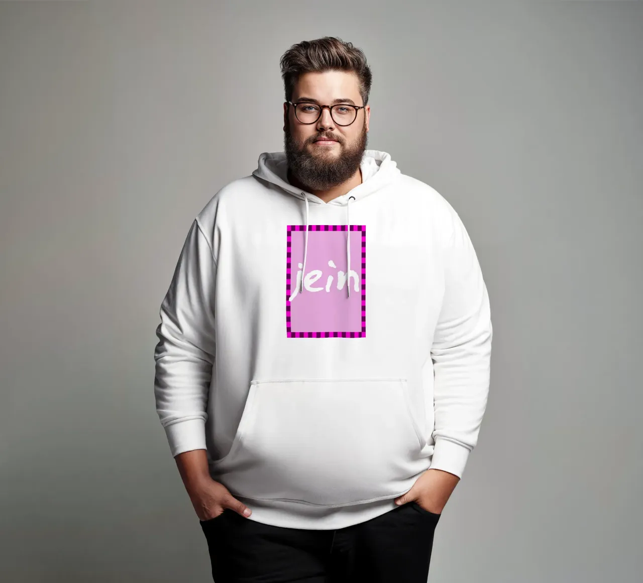 Jein (Indecisive) Typography felpa con cappuccio da EverLuvv Studio