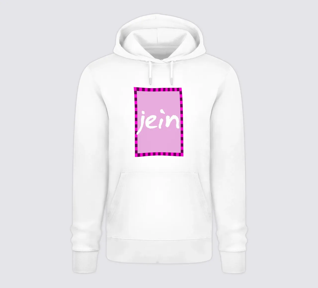 Jein (Indecisive) Typography felpa con cappuccio da EverLuvv Studio