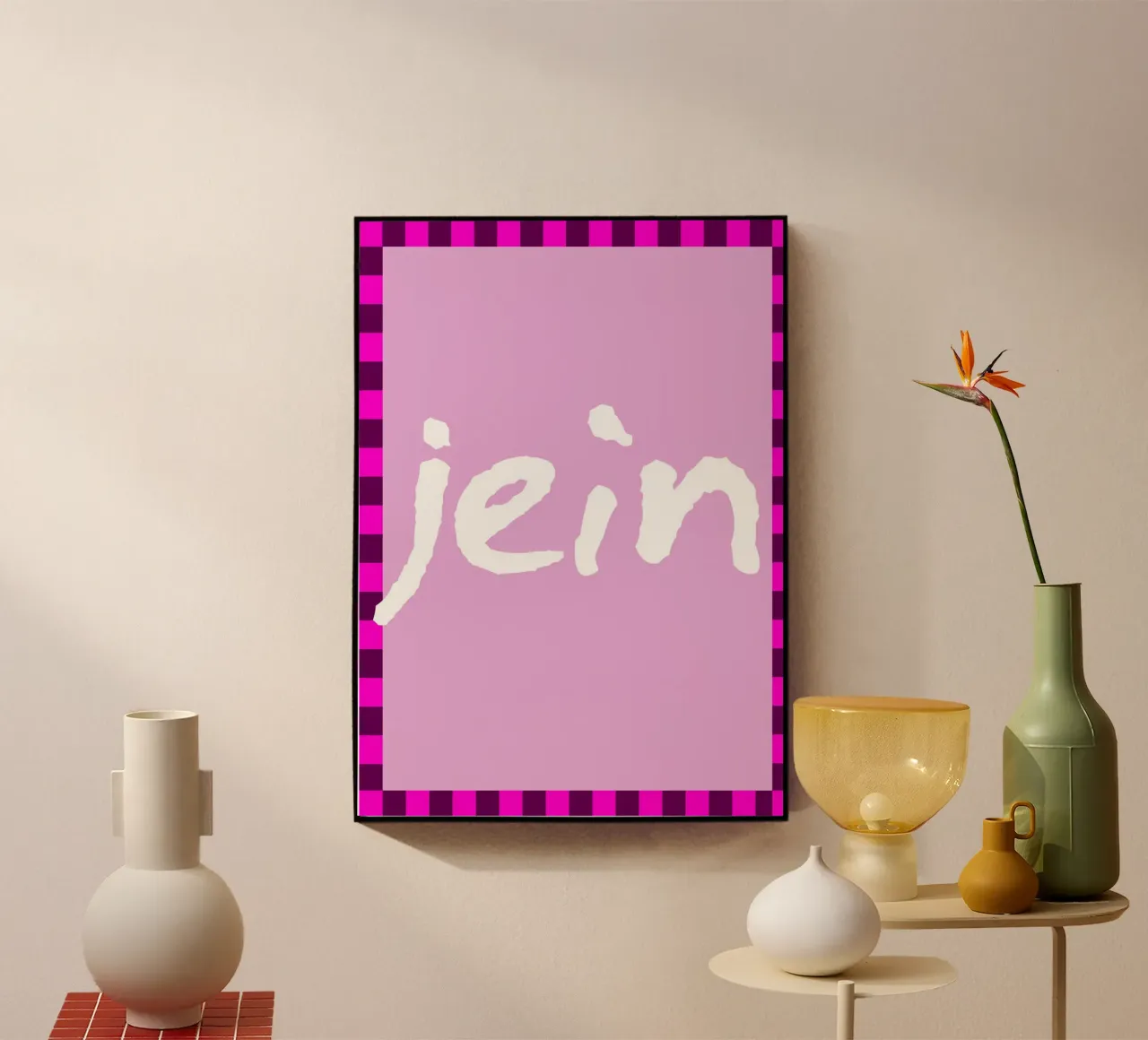 Jein (Indecisive) Typography plexiglass da EverLuvv Studio