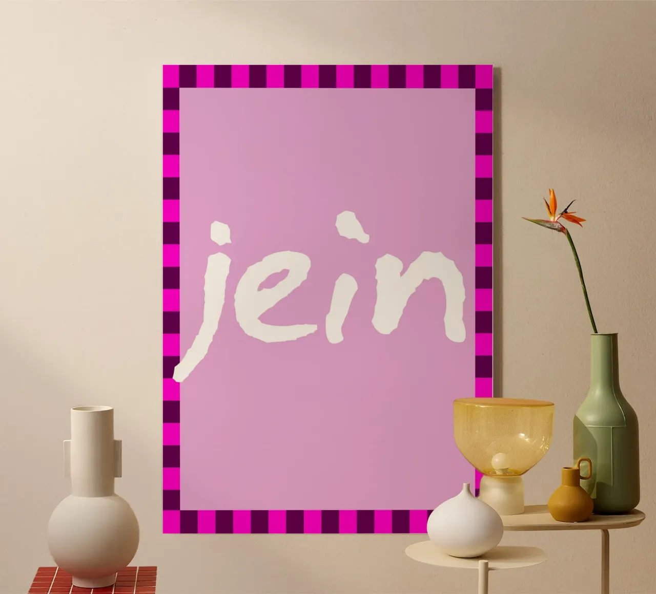 Jein (Indecisive) Typography plexiglass da EverLuvv Studio