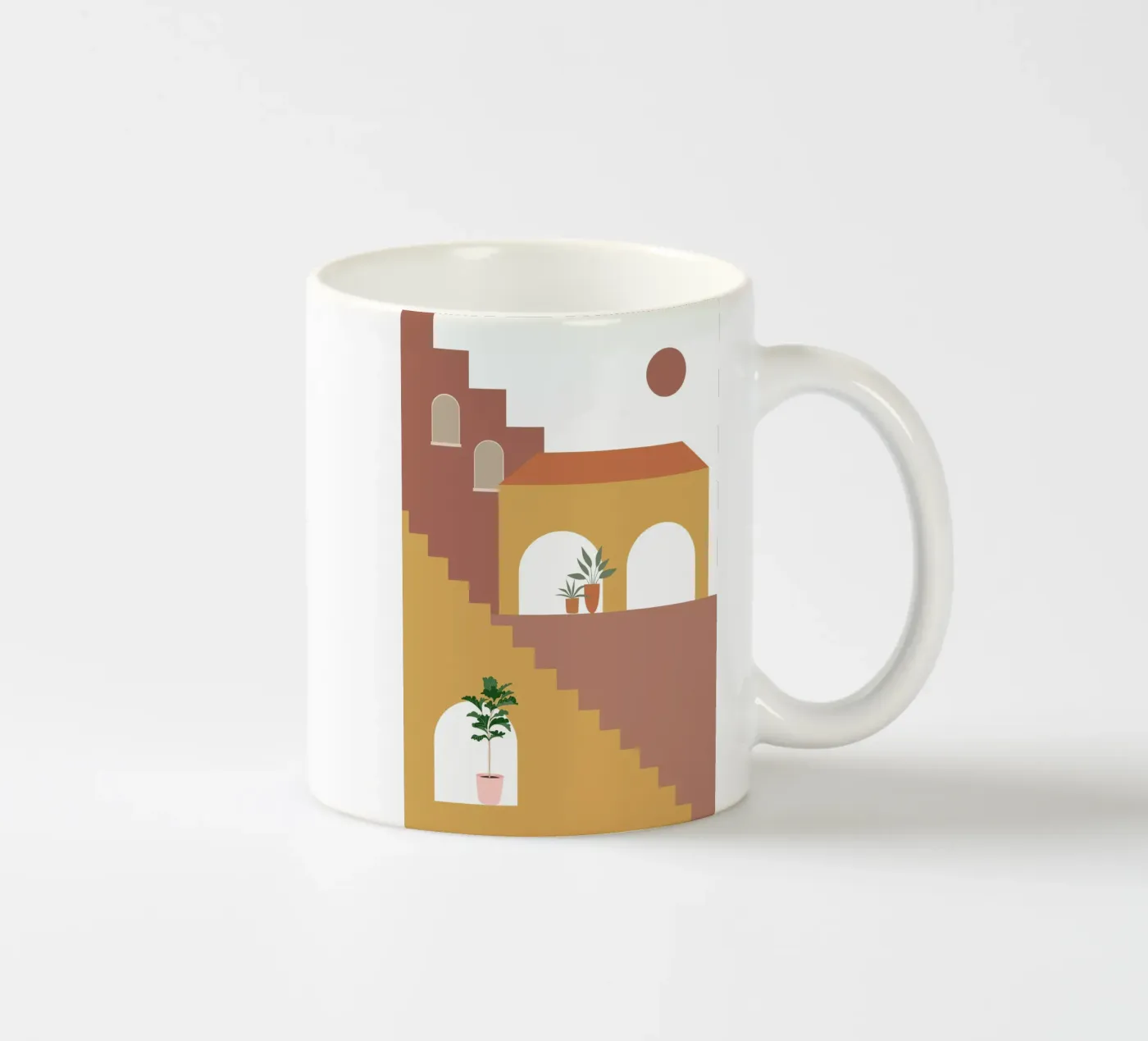 Boho ceramic mug by DesignArt