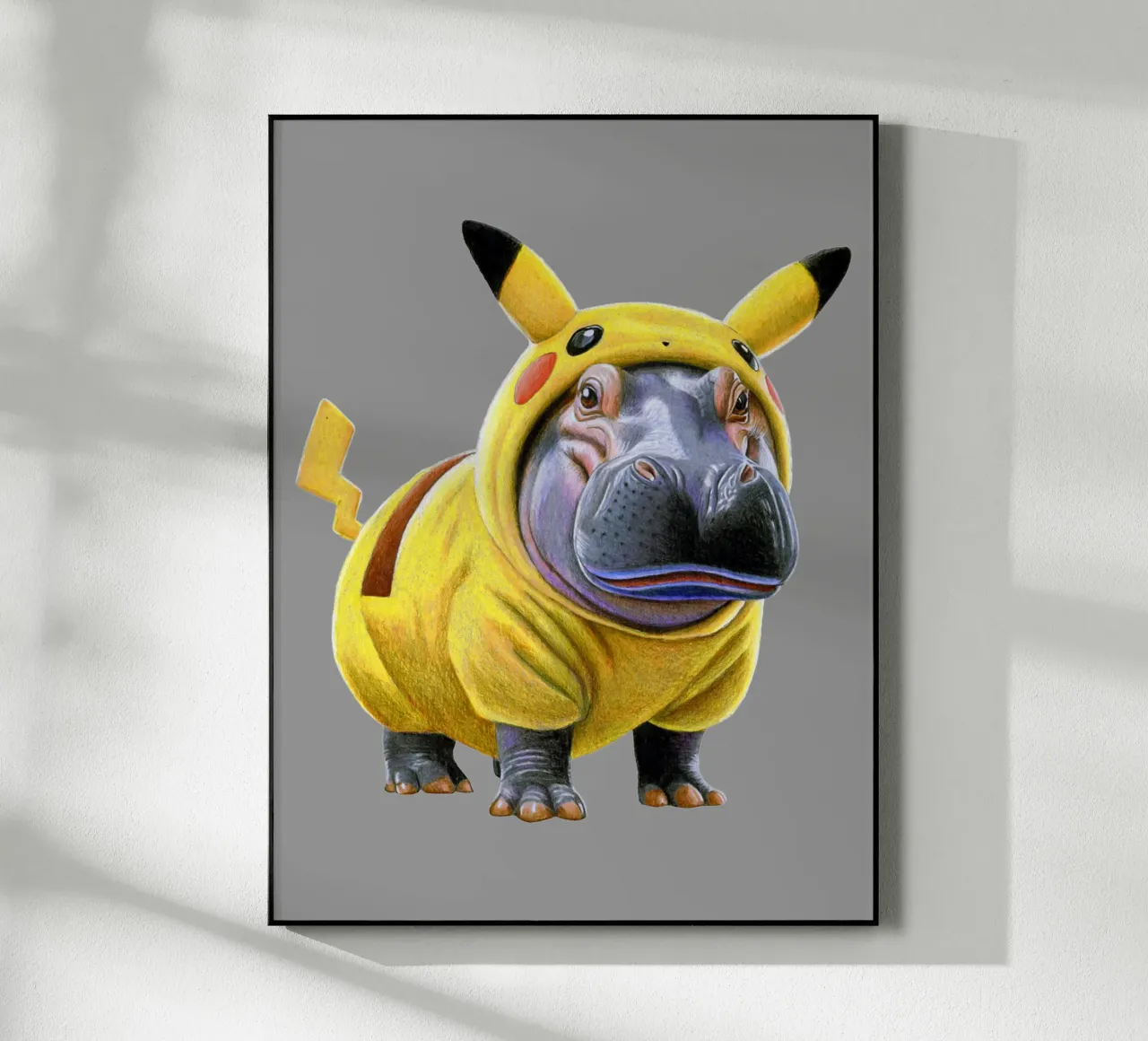 Hippokémon plexiglass da Graphit und Farbe