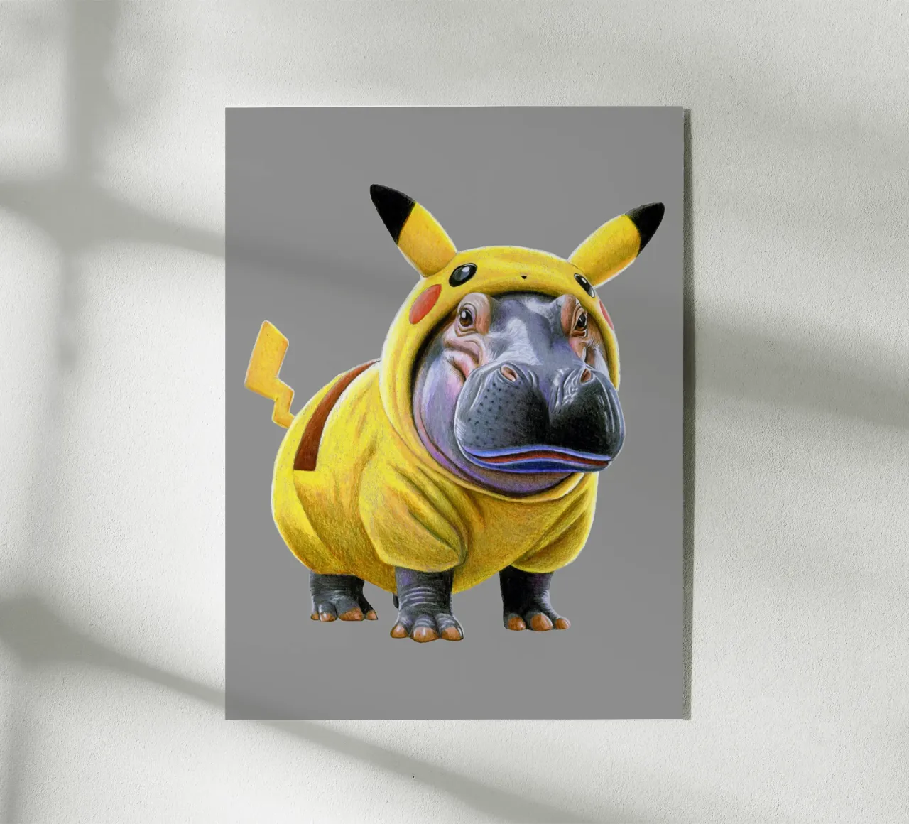 Hippokémon plexiglass da Graphit und Farbe