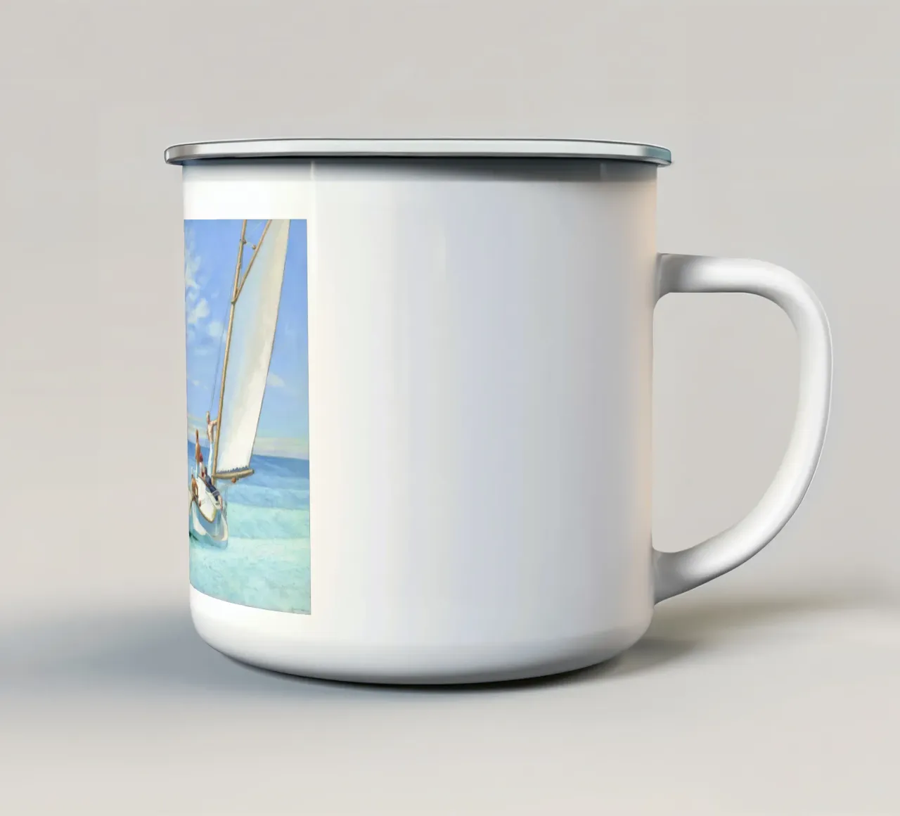 Edward Hopper Ground Swell 1939 tazza in smalto da 100 masterpieces