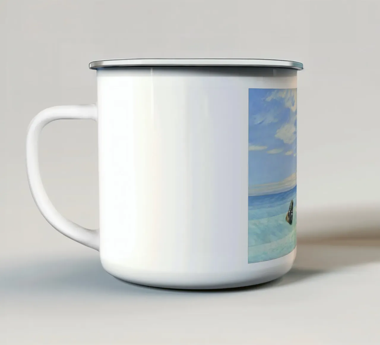 Edward Hopper Ground Swell 1939 tazza in smalto da 100 masterpieces