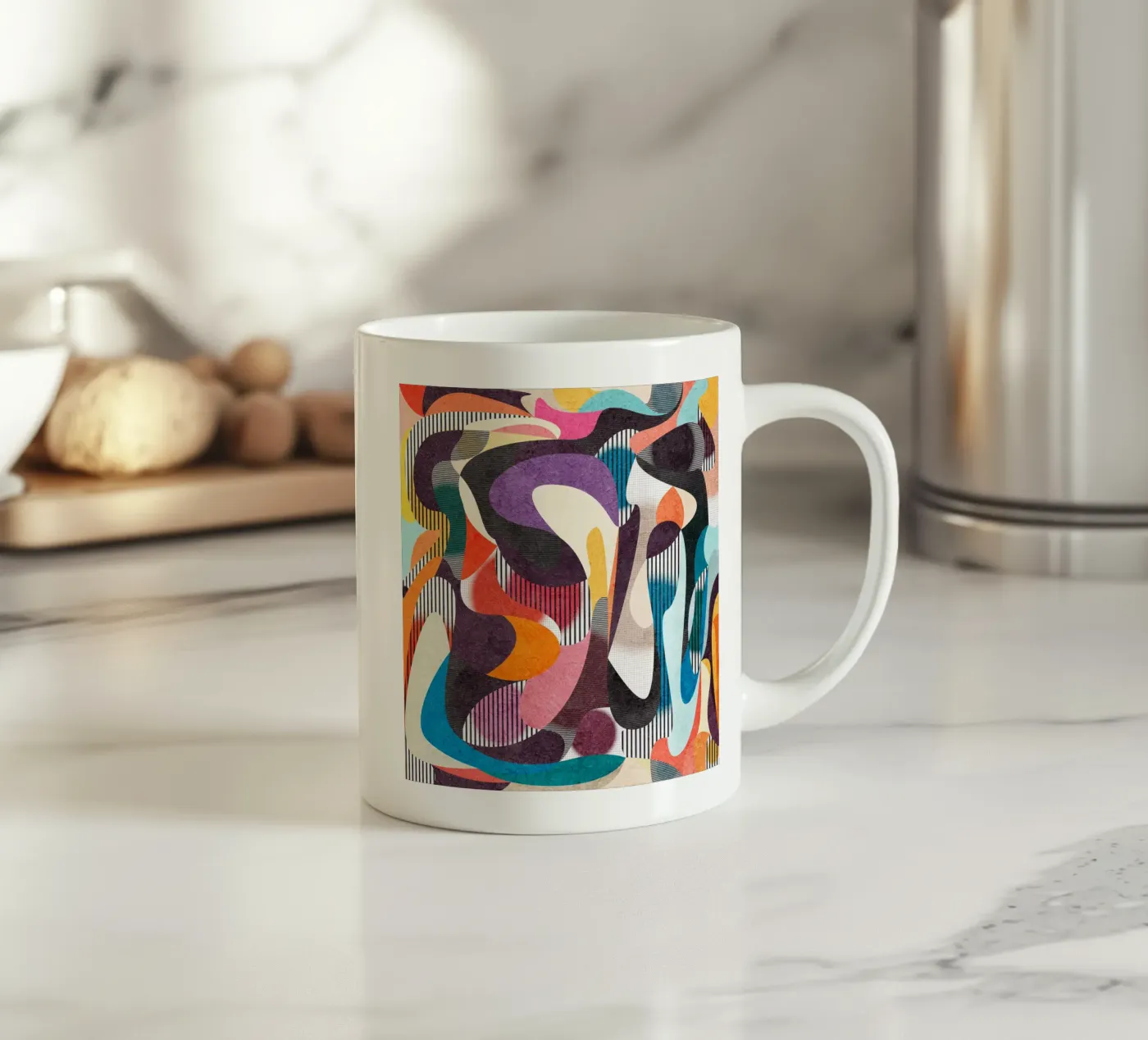 Mesmerized ceramic mug by Lines Inside