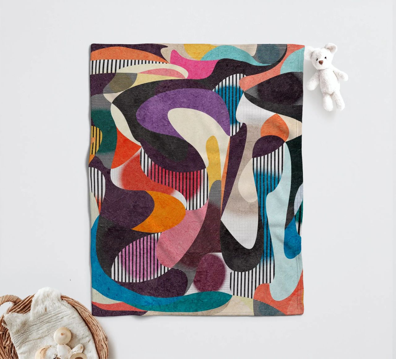 Mesmerized coperta in pile da lovely lines