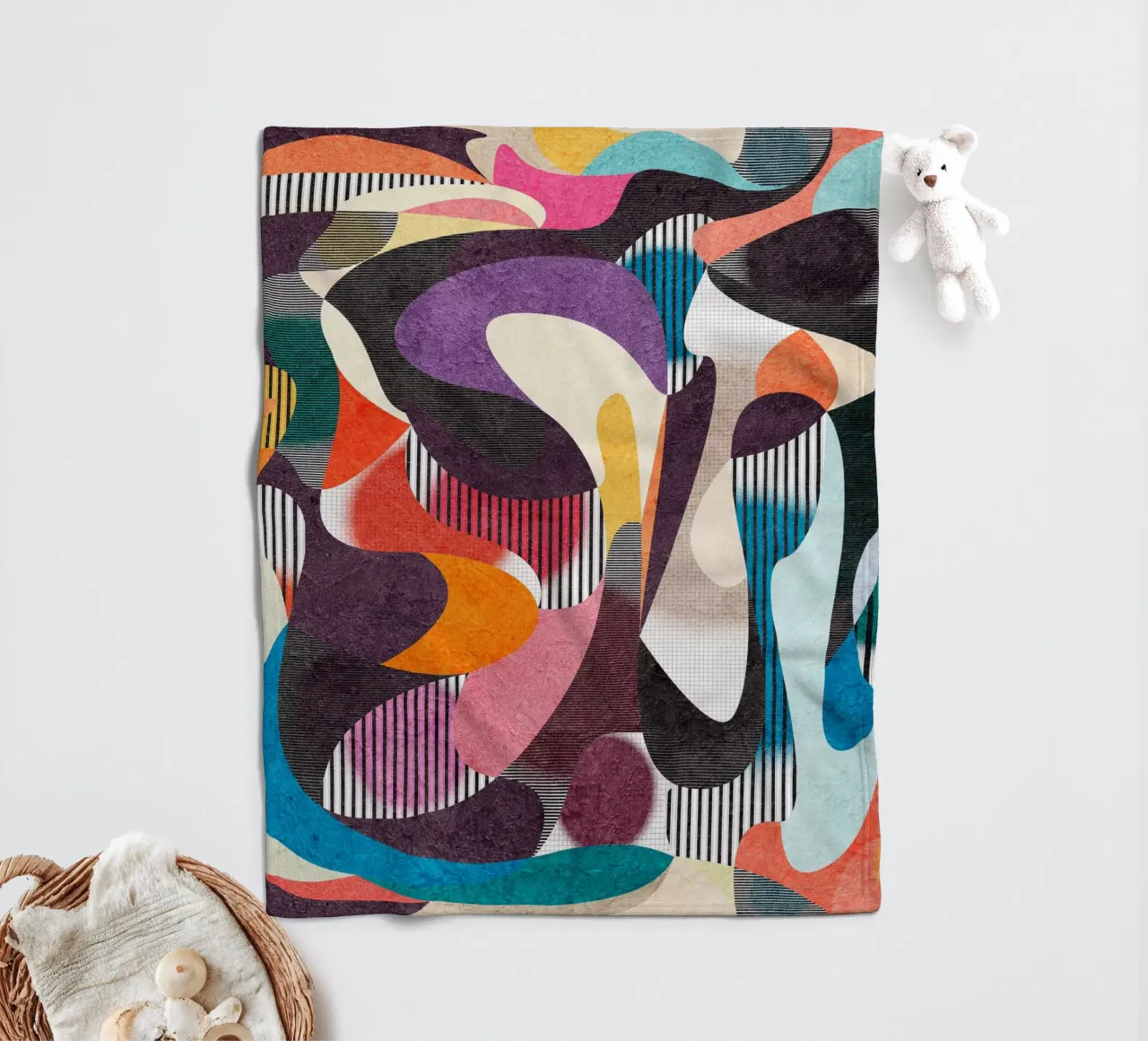 Mesmerized Fleecedecke von Abstract 888