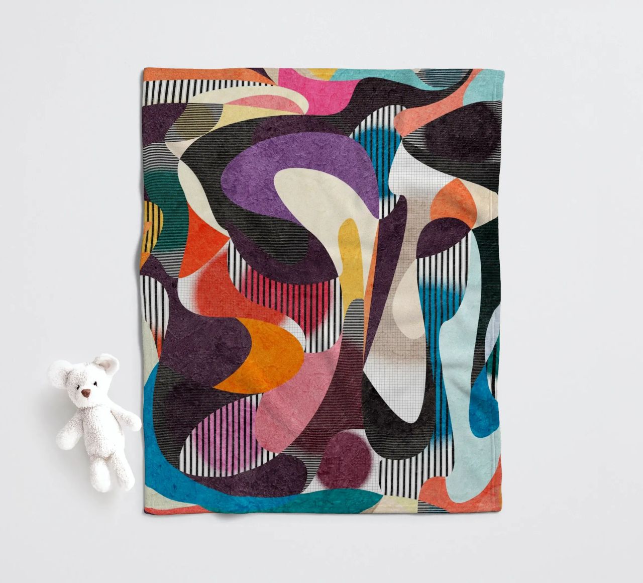 Mesmerized coperta in pile da lovely lines