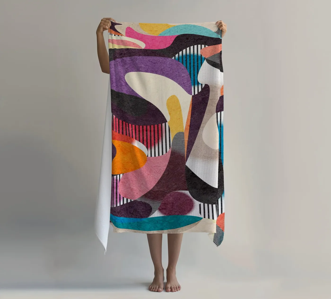 Mesmerized beach towel by Lines Inside