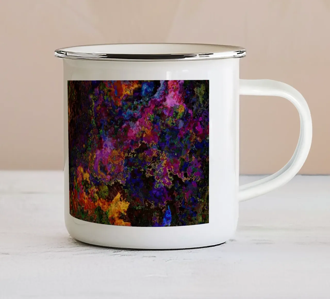 STRENGTH tazza in smalto da shellybremmerabstract