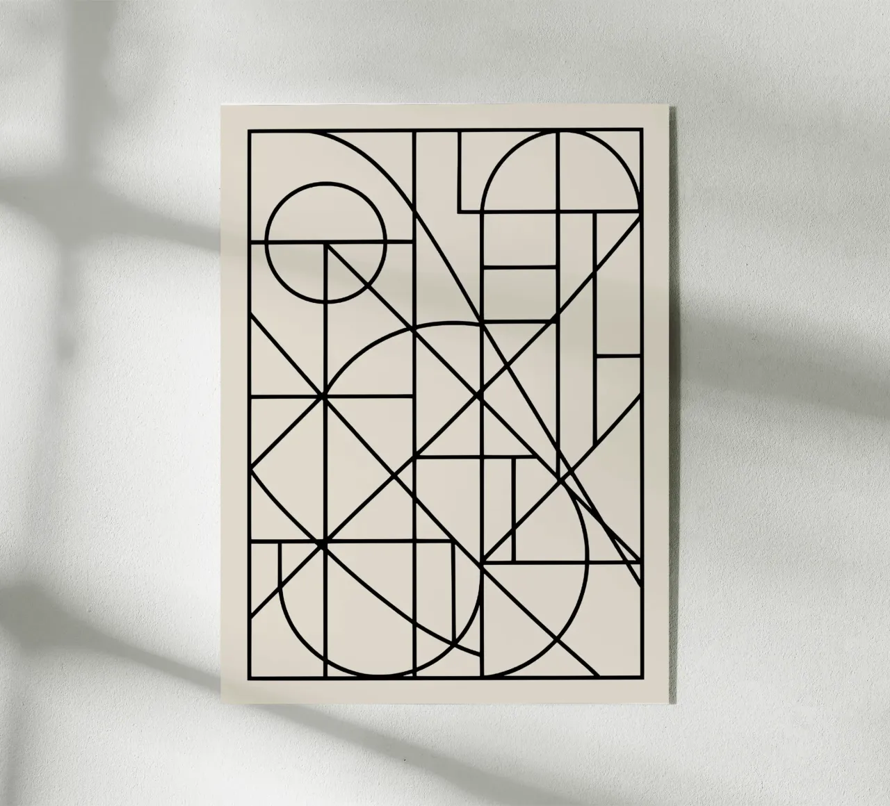 Design geometrico delle linee plexiglass da Life of Pie