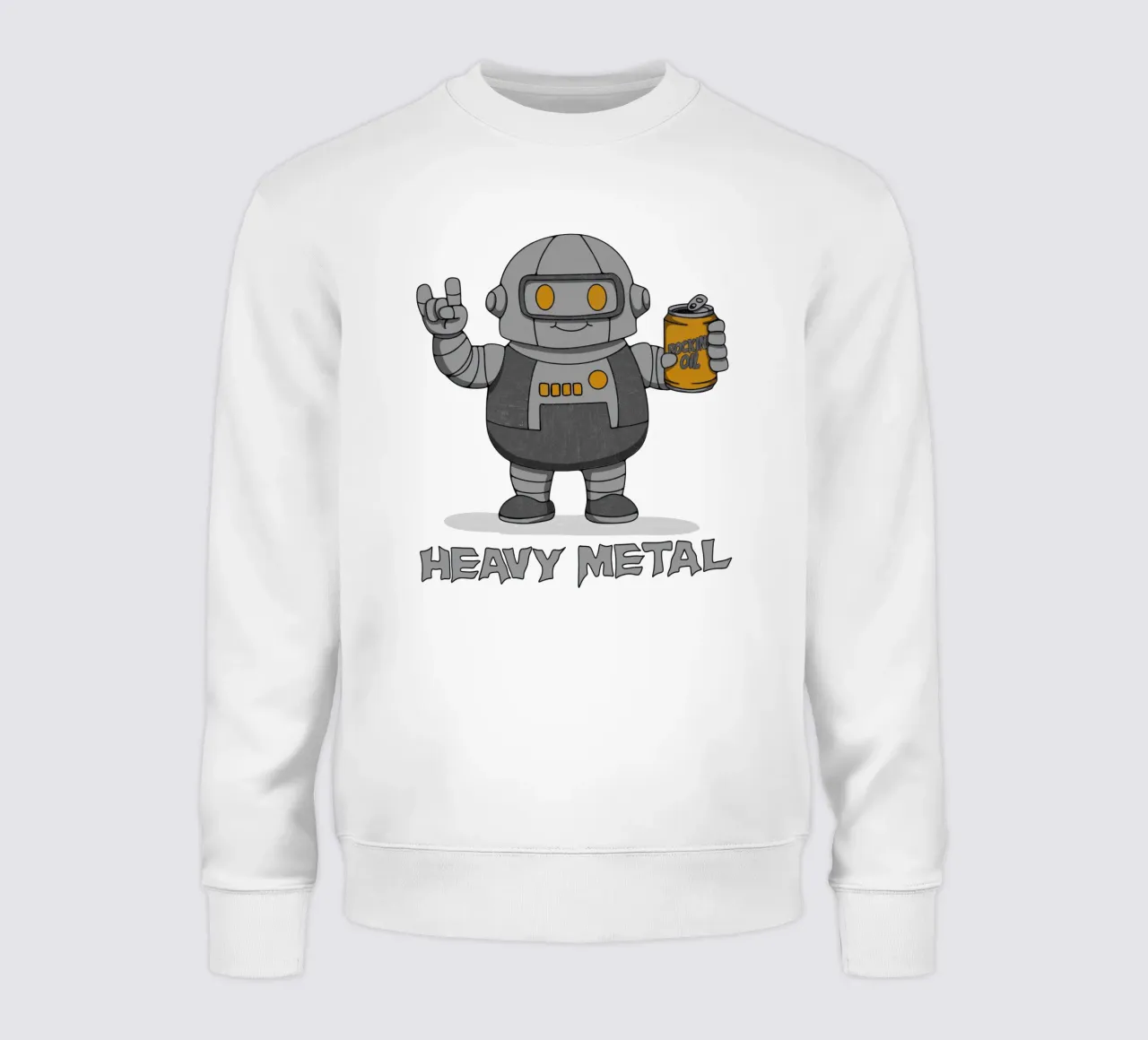 Robot paffuto in metallo pesante felpa da Loobs