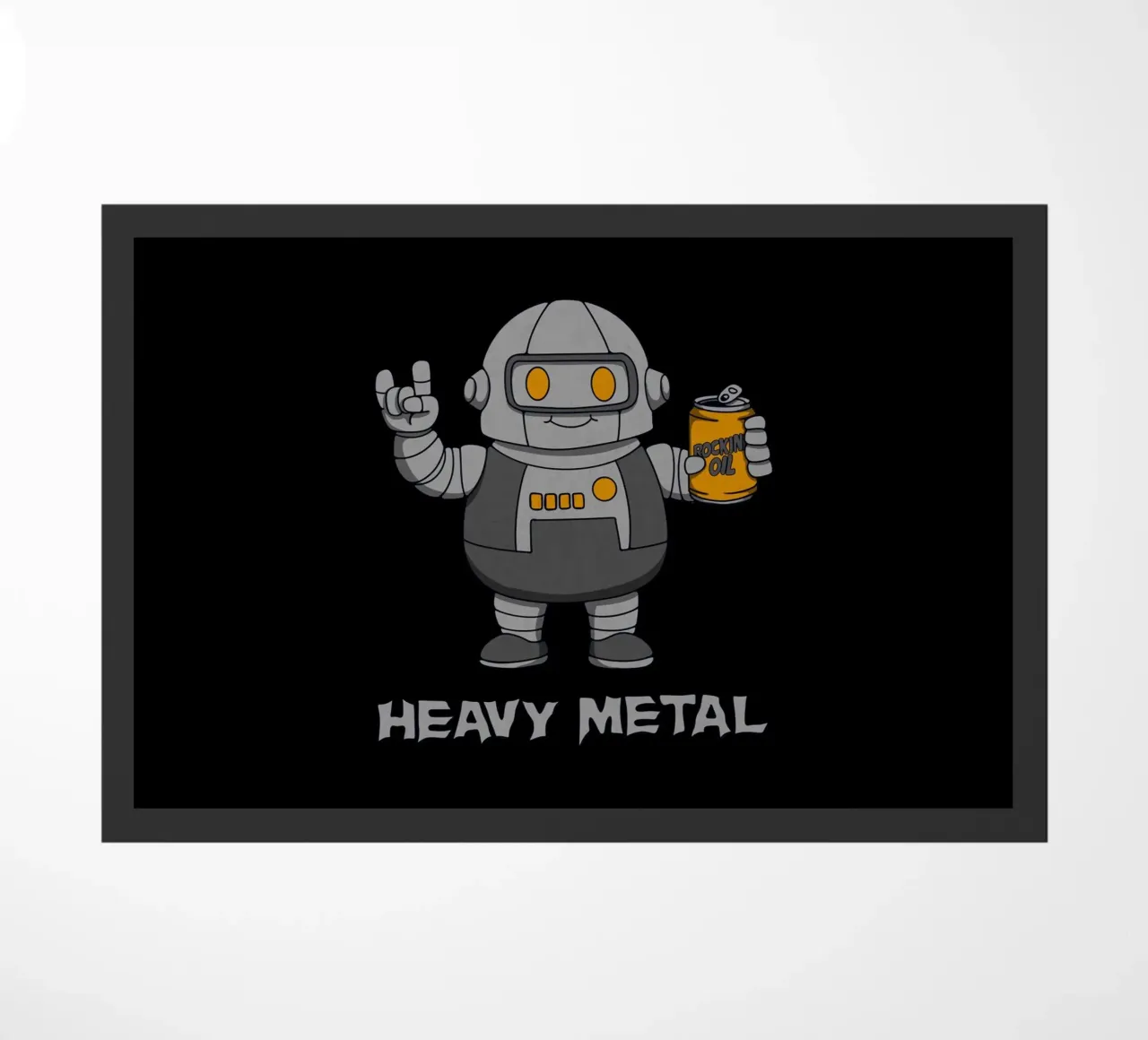 Robot paffuto in metallo pesante zerbino da Loobs