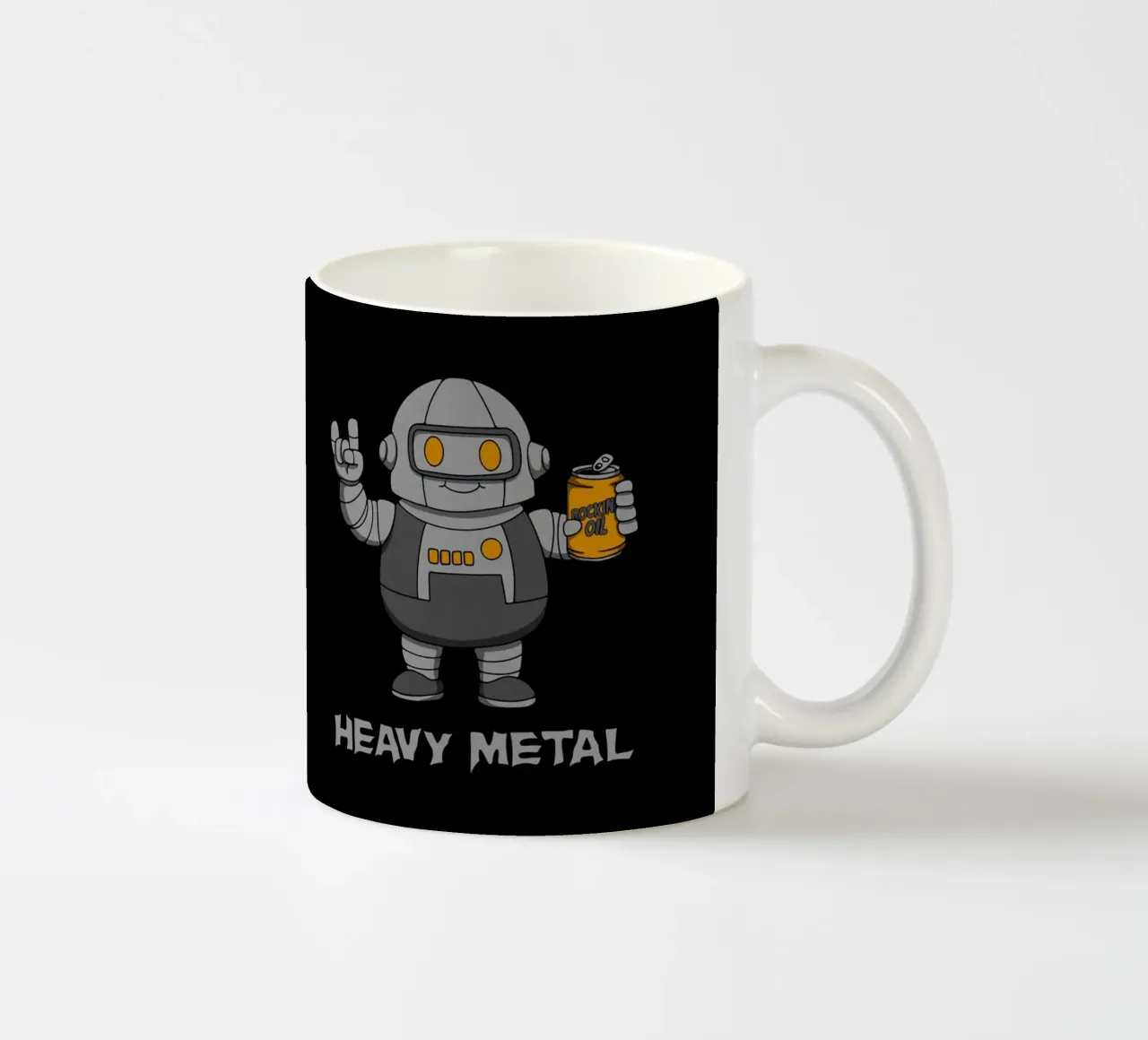 Robot paffuto in metallo pesante tazza in ceramica da Loobs