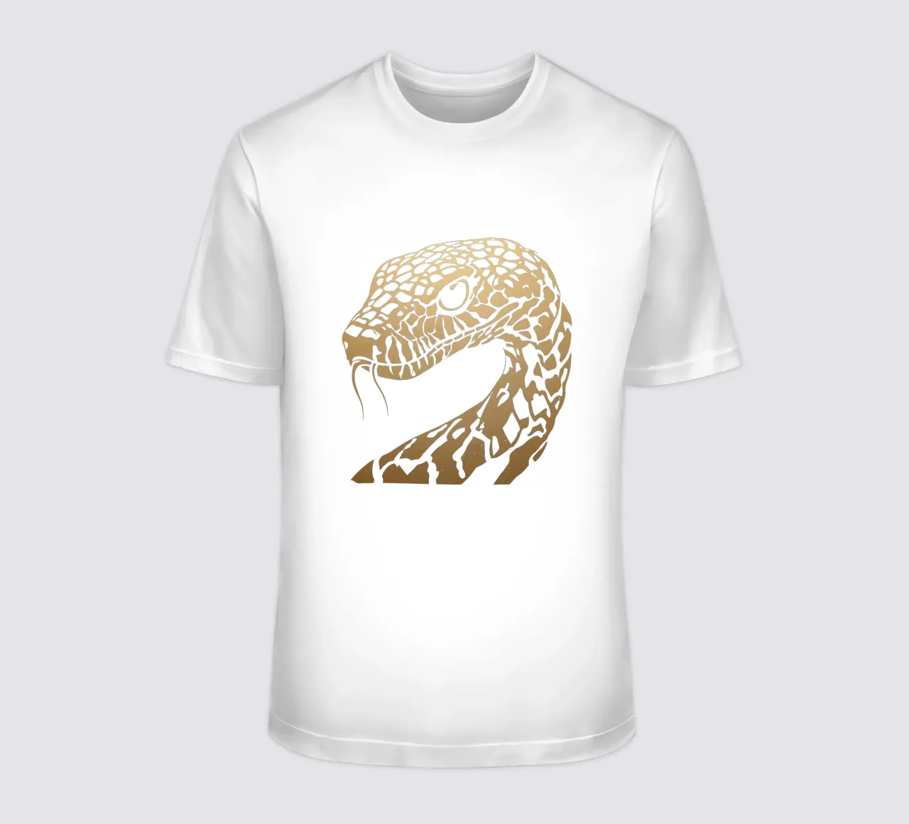 Design a serpente dorato t-shirt da Autofocus